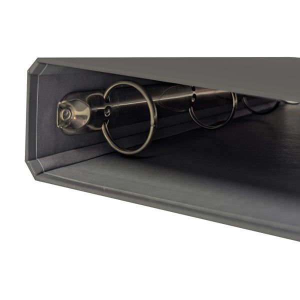 Raccoglitore ad anelli - 27 x 32 cm - Ø 30 mm - grigio scuro - BM