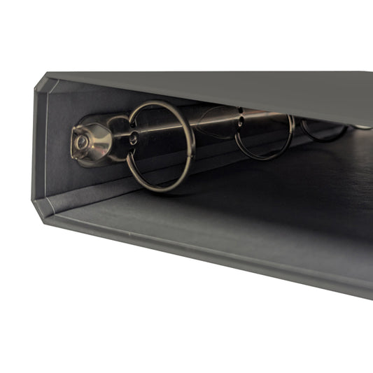 Raccoglitore ad anelli - 27 x 32 cm - Ø 30 mm - grigio scuro - BM
