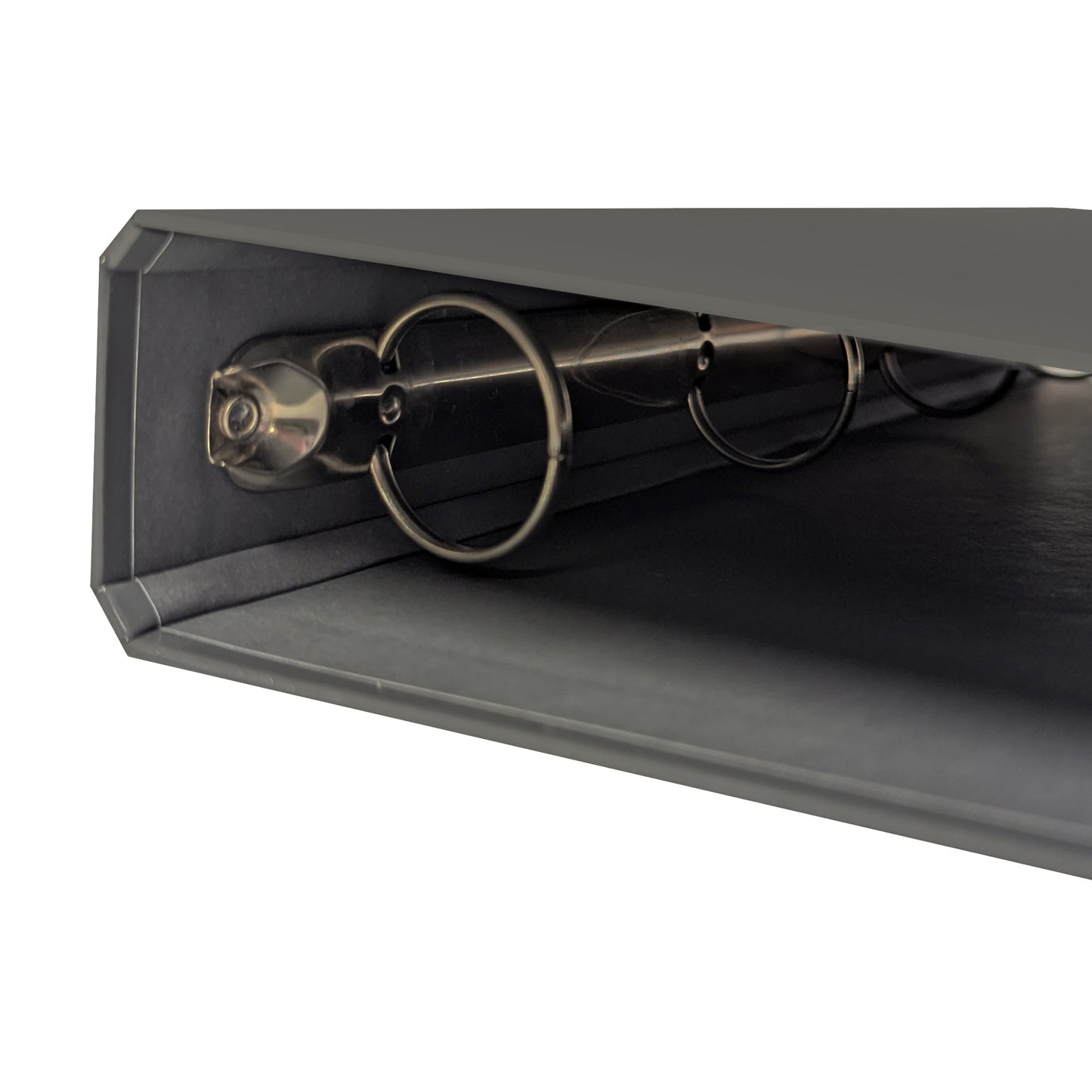 Raccoglitore ad anelli - 27 x 32 cm - Ø 30 mm - grigio scuro - BM