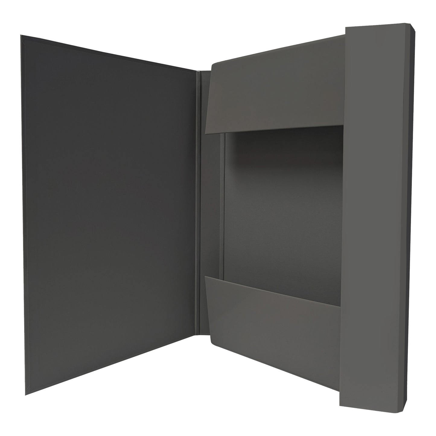 Cartella progetto con elastico - 25 x 34 cm - dorso 3 cm - grigio scuro - BM