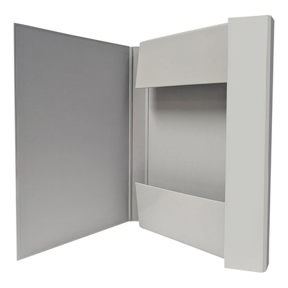 Cartella progetto con elastico - 25 x 34 cm - dorso 3 cm - grigio chiaro - BM