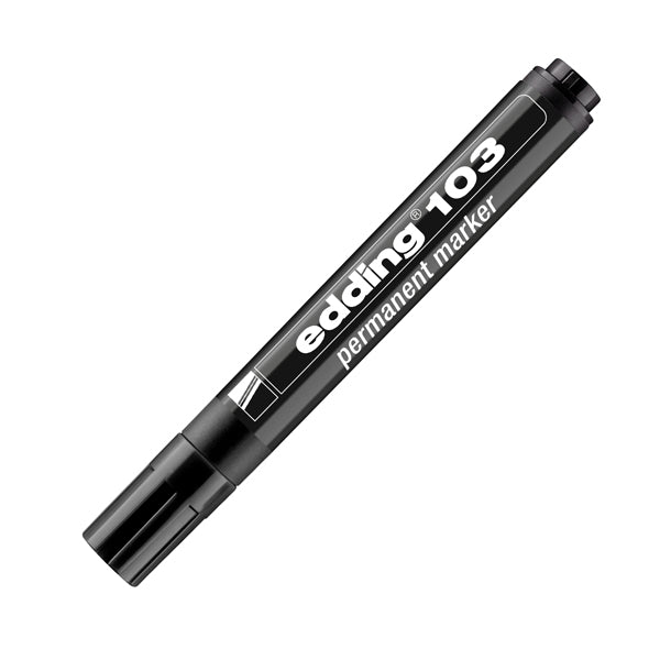 Marcatore permanente 103 - punta conica - da 1,5 a 3 mm - nero - Edding
