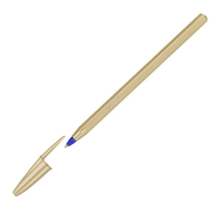 Penna sfera Cristal Glacè - 1.0 mm - fusto oro - Bic - conf. 20 pezzi