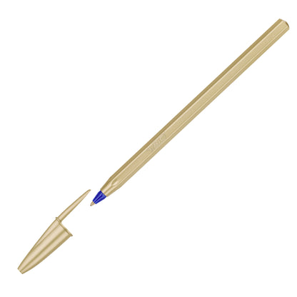 Penna sfera Cristal Glacè - 1.0 mm - fusto oro - Bic - conf. 20 pezzi