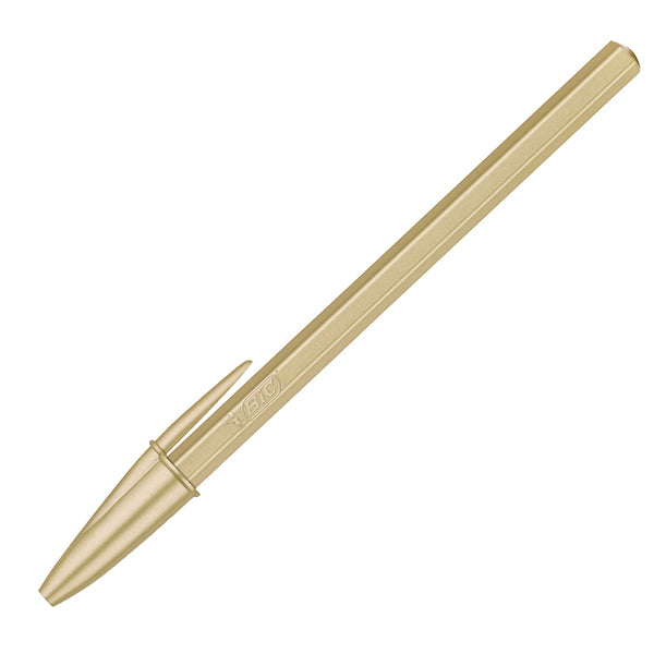 Penna sfera Cristal Glacè - 1.0 mm - fusto oro - Bic - conf. 20 pezzi