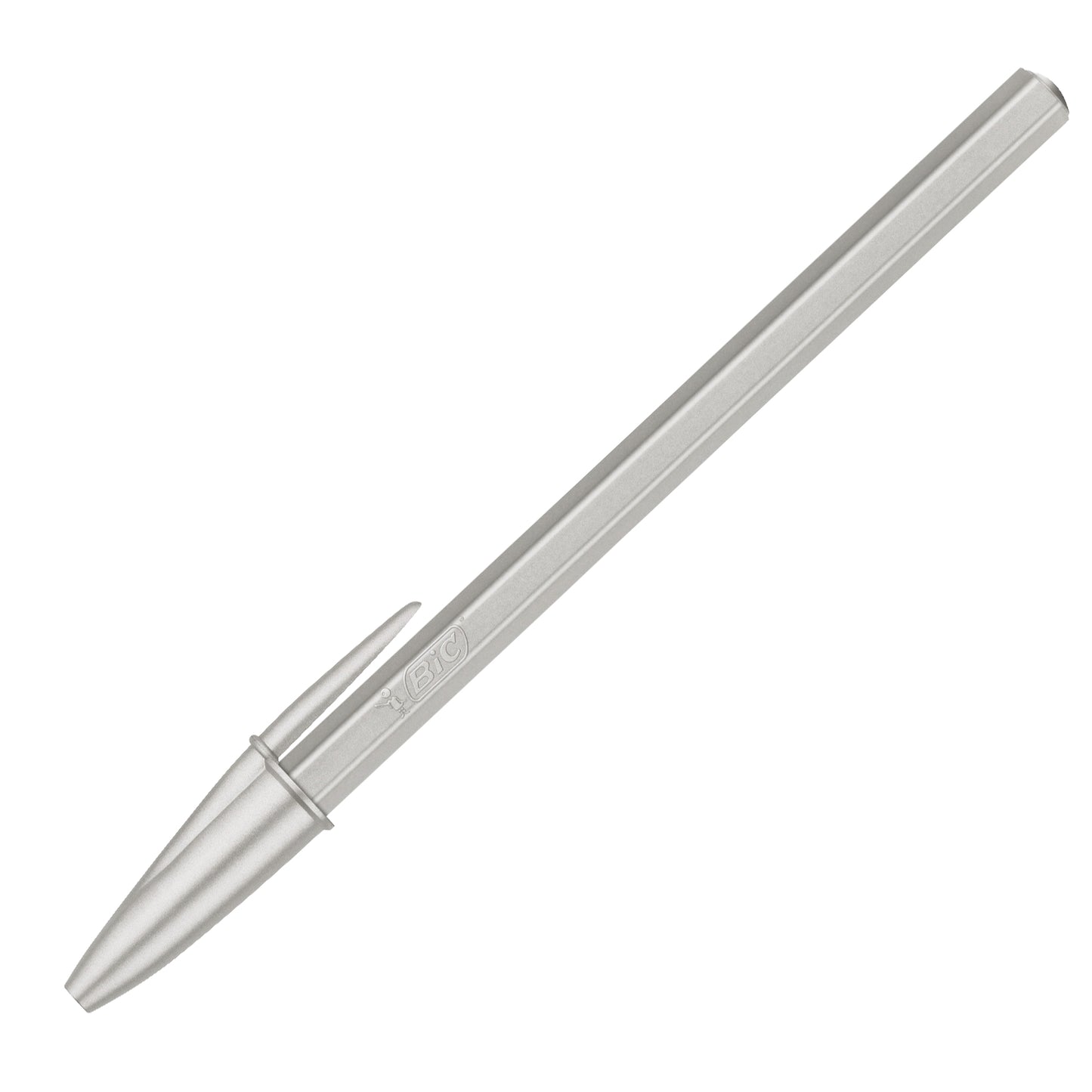 Penna sfera Cristal Glacè - 1.0 mm - inchiostro nero - fusto argento - Bic - conf. 20 pezzi