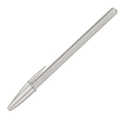 Penna sfera Cristal Glacè - 1.0 mm - inchiostro nero - fusto argento - Bic - conf. 20 pezzi