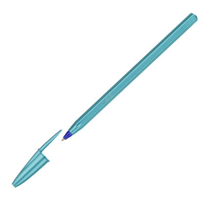Penna sfera Cristal Glacè - 1.0 mm - fusto blu e rosa - Bic - conf. 20 pezzi