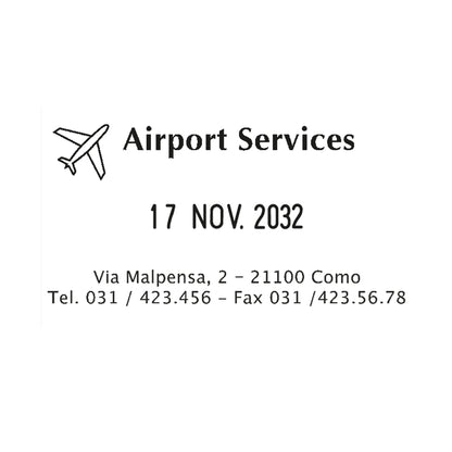 Timbro Professional 4.0 5460 Datario - 5,6 x 3,3 cm - 4 mm - personalizzabile - autoinchiostrante - cartuccia non inclusa -  Trodat