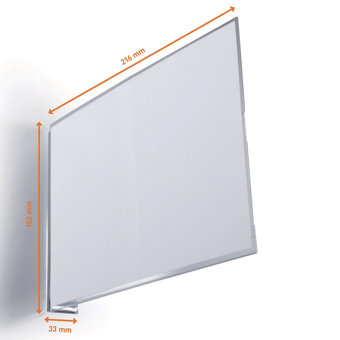 Cartello da corsia a bandiera - magnetico - A5 orizzontale - PET - Durable - conf. 10 pezzi