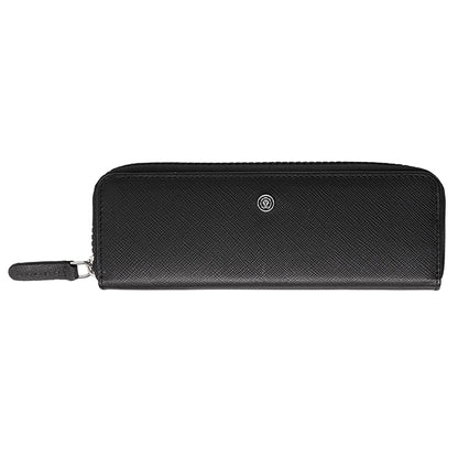 Portapenne c/zip - pelle Saffiano - nero - Cross