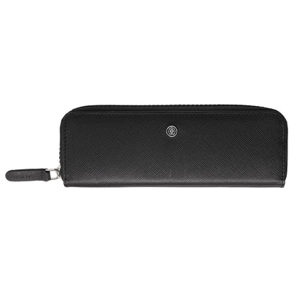 Portapenne c/zip - pelle Saffiano - nero - Cross