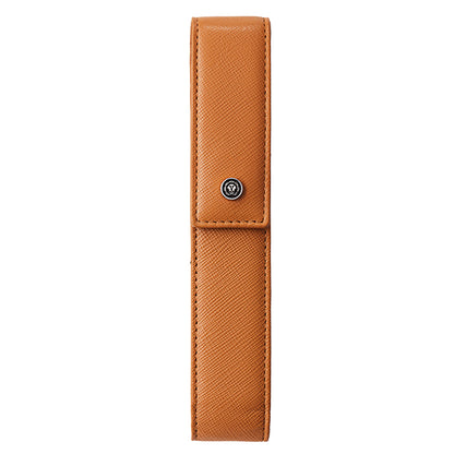 Portapenne c/chiusura magnetica - pelle Saffiano - marrone - Cross