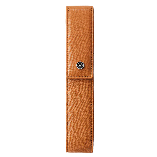Portapenne c/chiusura magnetica - pelle Saffiano - marrone - Cross