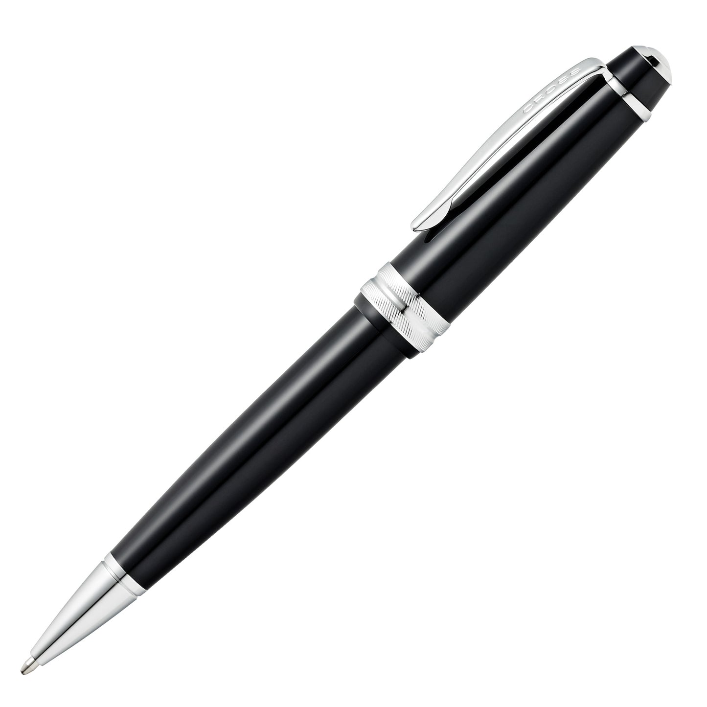 Penna sfera Bailey Light - punta F - fusto nero/cromo - Cross