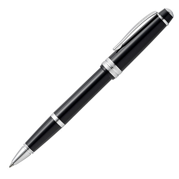 Penna roller Bailey Light - punta F - fusto nero/cromo - Cross