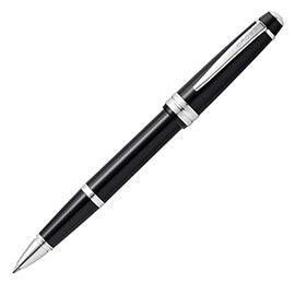 Penna roller Bailey Light - punta F - fusto nero/cromo - Cross