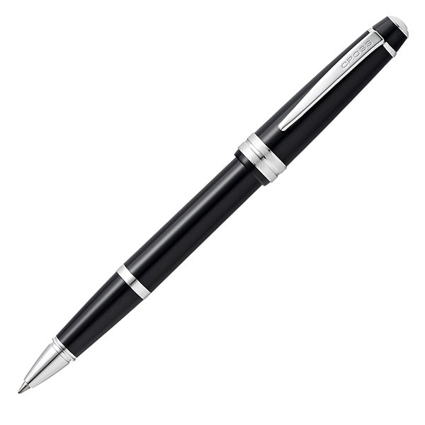 Penna roller Bailey Light - punta F - fusto nero/cromo - Cross