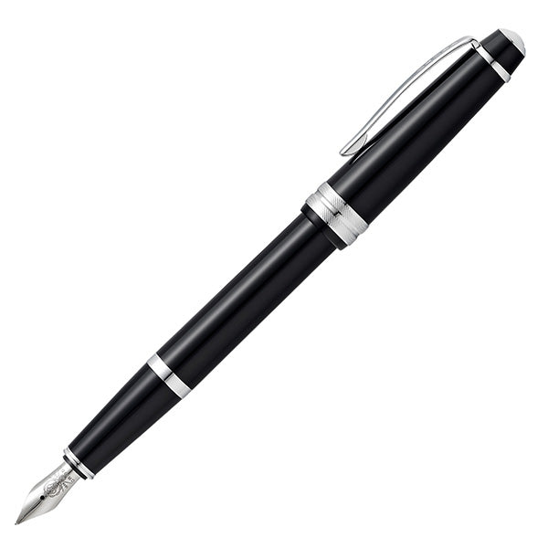 Penna stilografica Bailey Light - punta M - fusto nero/cromo - Cross
