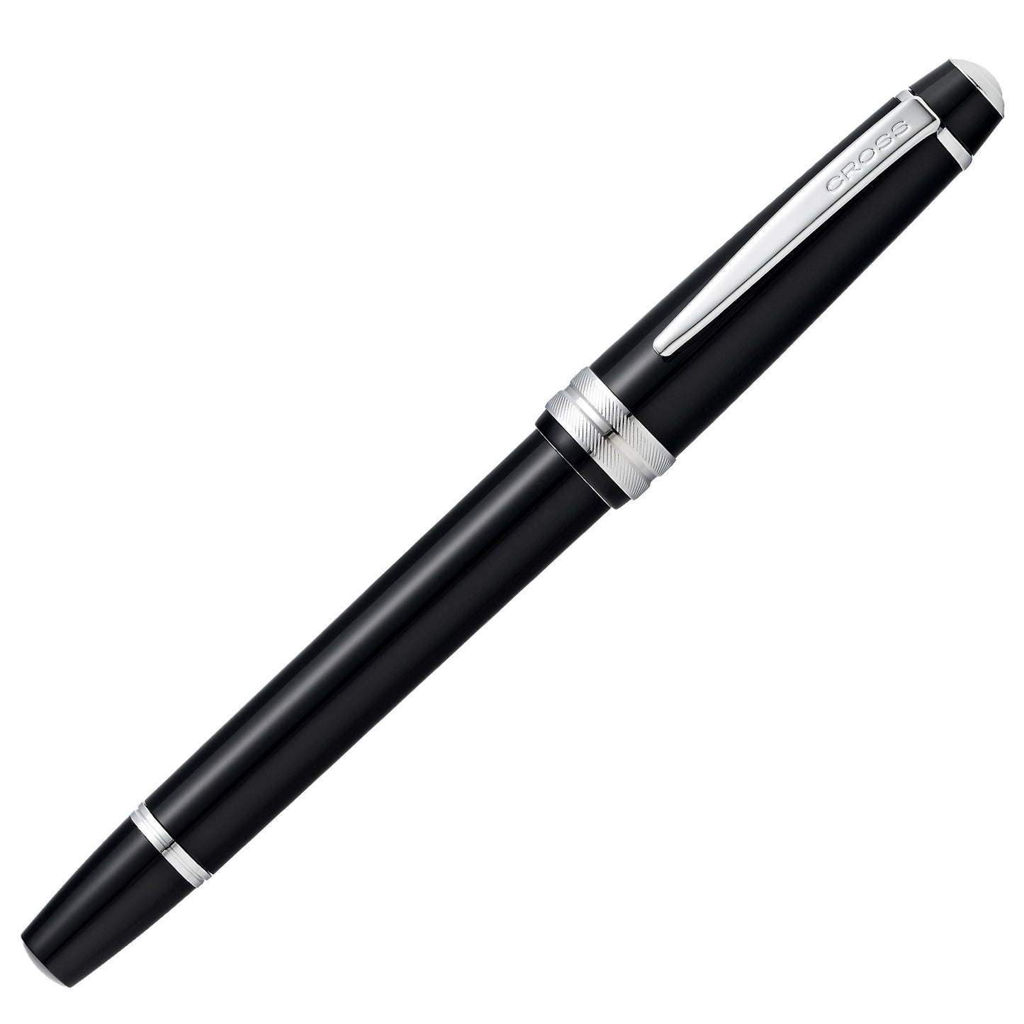 Penna stilografica Bailey Light - punta M - fusto nero/cromo - Cross
