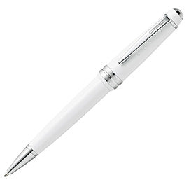 Penna sfera Bailey Light - punta F - fusto bianco/cromo - Cross
