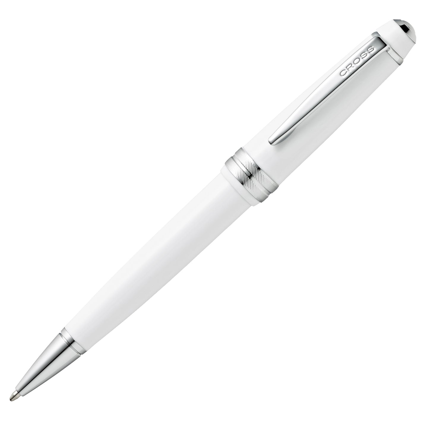 Penna sfera Bailey Light - punta F - fusto bianco/cromo - Cross