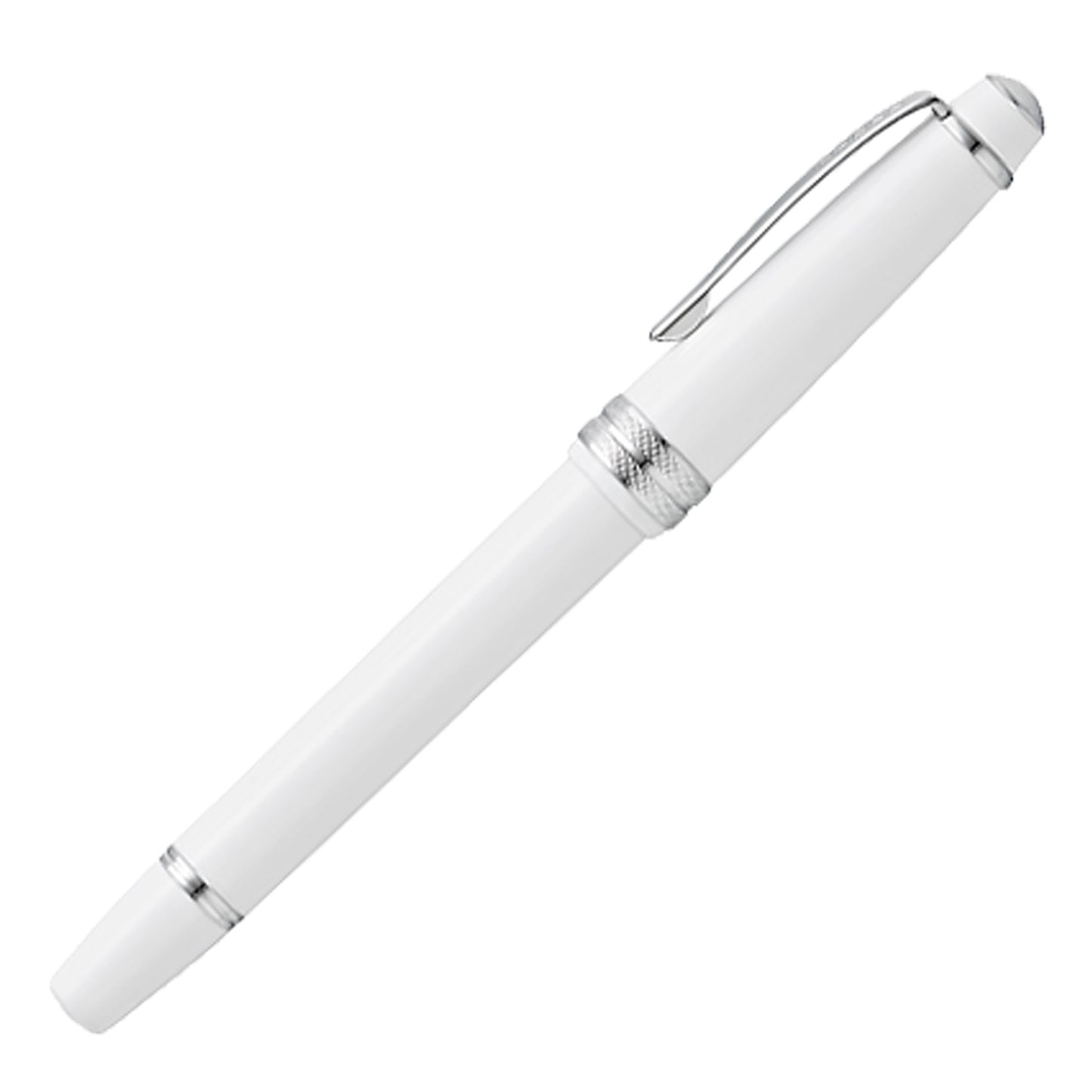 Penna roller Bailey Light - punta F - fusto bianco/cromo - Cross