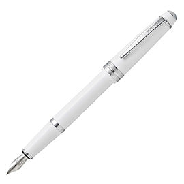 Penna stilografica Bailey Light - punta M - fusto bianco/cromo - Cross