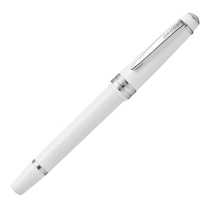 Penna stilografica Bailey Light - punta M - fusto bianco/cromo - Cross