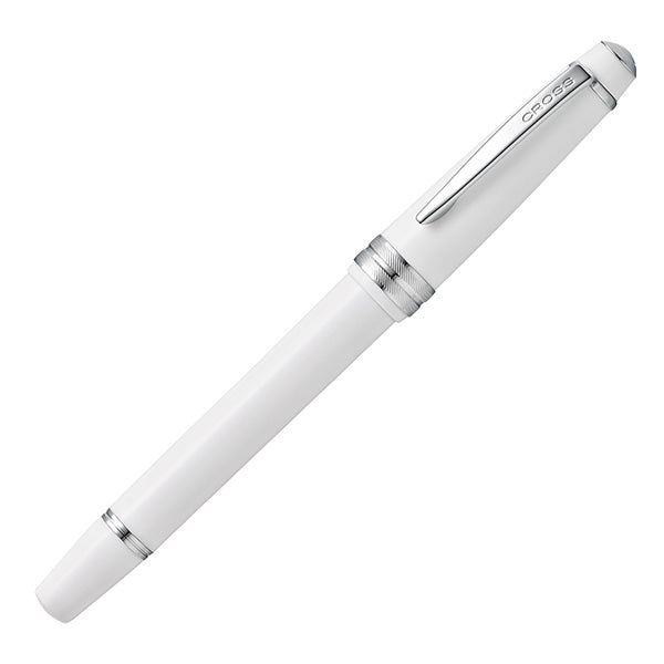 Penna stilografica Bailey Light - punta M - fusto bianco/cromo - Cross