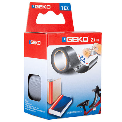 Nastro adesivo telato Tex - 38 mm x 2,7 m - grigio - Geko