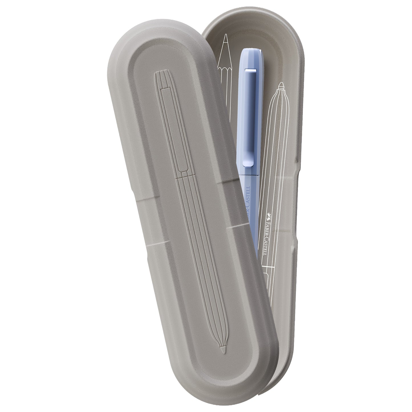 Penna a sfera Avori - punta M - fusto azzurro - Faber-Castell