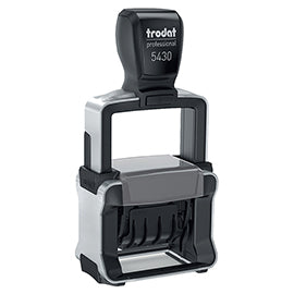 Timbro Professional datario 3 testi 5430  + RICEVUTO/PAGATO/REGISTRATO - 4 mm - autoinchiostrante - Trodat