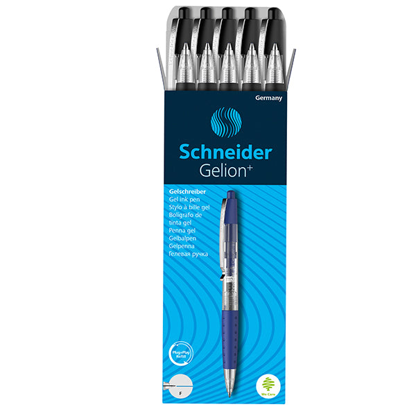 Penna gel Gelion+ a scatto - punta 0.7 mm - nero - Schneider
