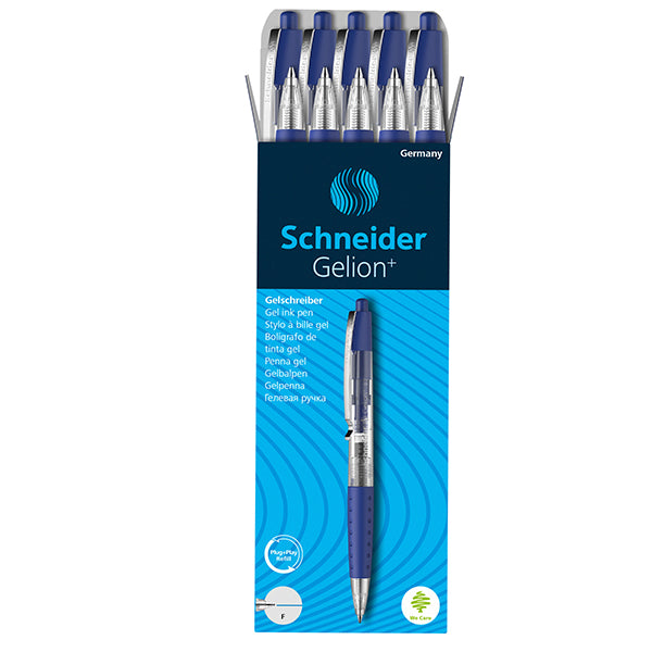 Penna gel Gelion+ a scatto - punta 0.7 mm - blu - Schneider