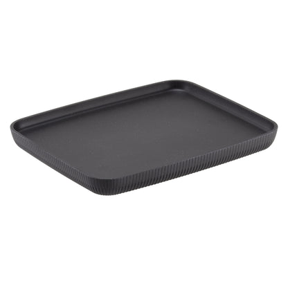 Vassoio buffet Norway - antracite - 32,5 x 26,5 x 3cm - melamina - Leone