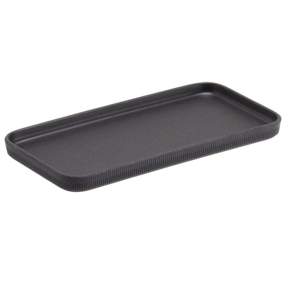 Vassoio buffet Norway - antracite - 27,5 x 13,2 x 1,7cm - melamina - Leone