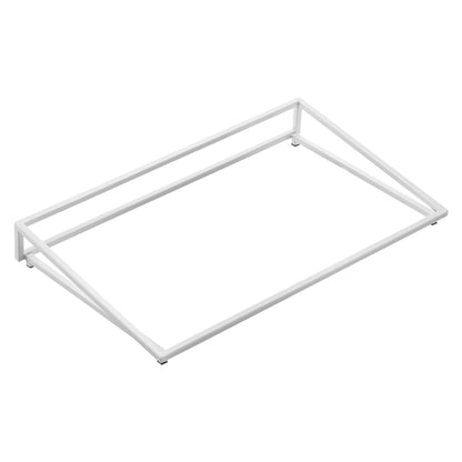 Supporto per vassoio - inclinato - bianco - 53 x 26,5 x 7cm - metallo - Leone