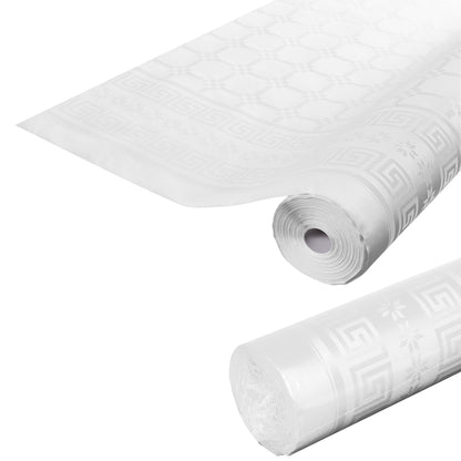 Tovaglia damascata - in rotolo - 1,18 x 25 m - carta - bianco - Pro Nappe