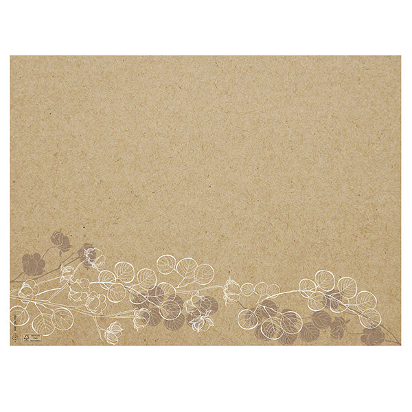 Tovaglietta monouso Floral - 30 x 40 cm - carta - avana - Pro Nappe - conf. 400 pezzi