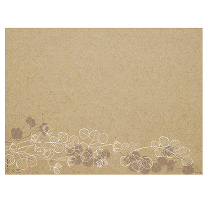 Tovaglietta monouso Floral - 30 x 40 cm - carta - avana - Pro Nappe - conf. 400 pezzi