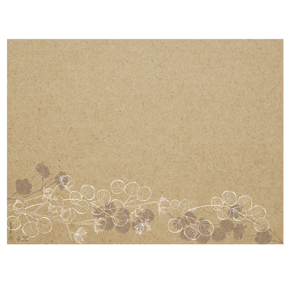 Tovaglietta monouso Floral - 30 x 40 cm - carta - avana - Pro Nappe - conf. 400 pezzi