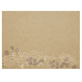 Tovaglietta monouso Floral - 30 x 40 cm - carta - avana - Pro Nappe - conf. 400 pezzi