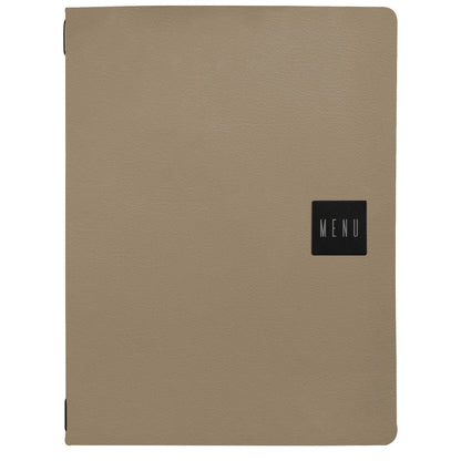 Porta menù Talk - 3 inserti doppi inclusi - A4 - 24,3 x 31,6 cm - beige - Stilcasa