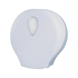 Dispenser carta igienica Stileco rotolo Mini Jumbo - 12,5 x 25,3 x 27,2 cm - rotolo diametro 25 cm - ABS - bianco - Medial