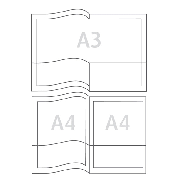 Cartella con doppia tasca Capri 69/T2 - A4 - PVC - trasparente liscio - Sei Rota - conf. 5 pezzi