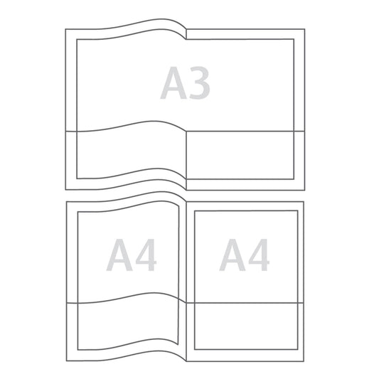 Cartella con doppia tasca Capri 69/T2 - A4 - PVC - trasparente liscio - Sei Rota - conf. 5 pezzi