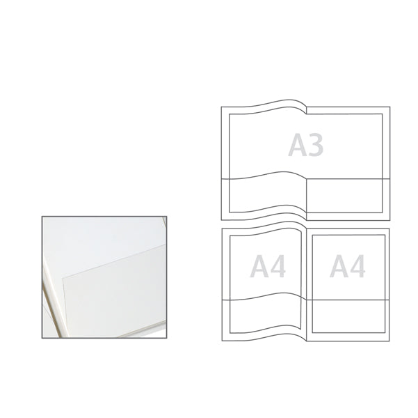Cartella con doppia tasca Capri 69/T2 - A4 - PVC - trasparente liscio - Sei Rota - conf. 5 pezzi