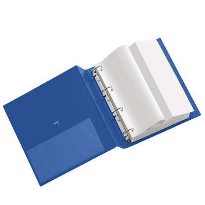Raccoglitore Stelvio - 22 x 30 cm - 4 anelli a D 40 mm - dorso 5,5 cm - blu - Sei Rota