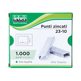 Punti KH - 23/10 - alti spessori - acciaio zincato - metallo - Lebez - conf. 1000 pezzi